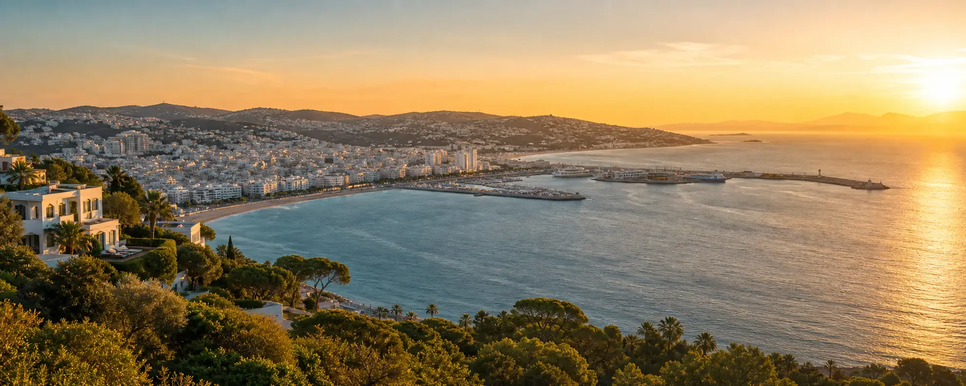 Vue panoramique de Tanger au Maroc